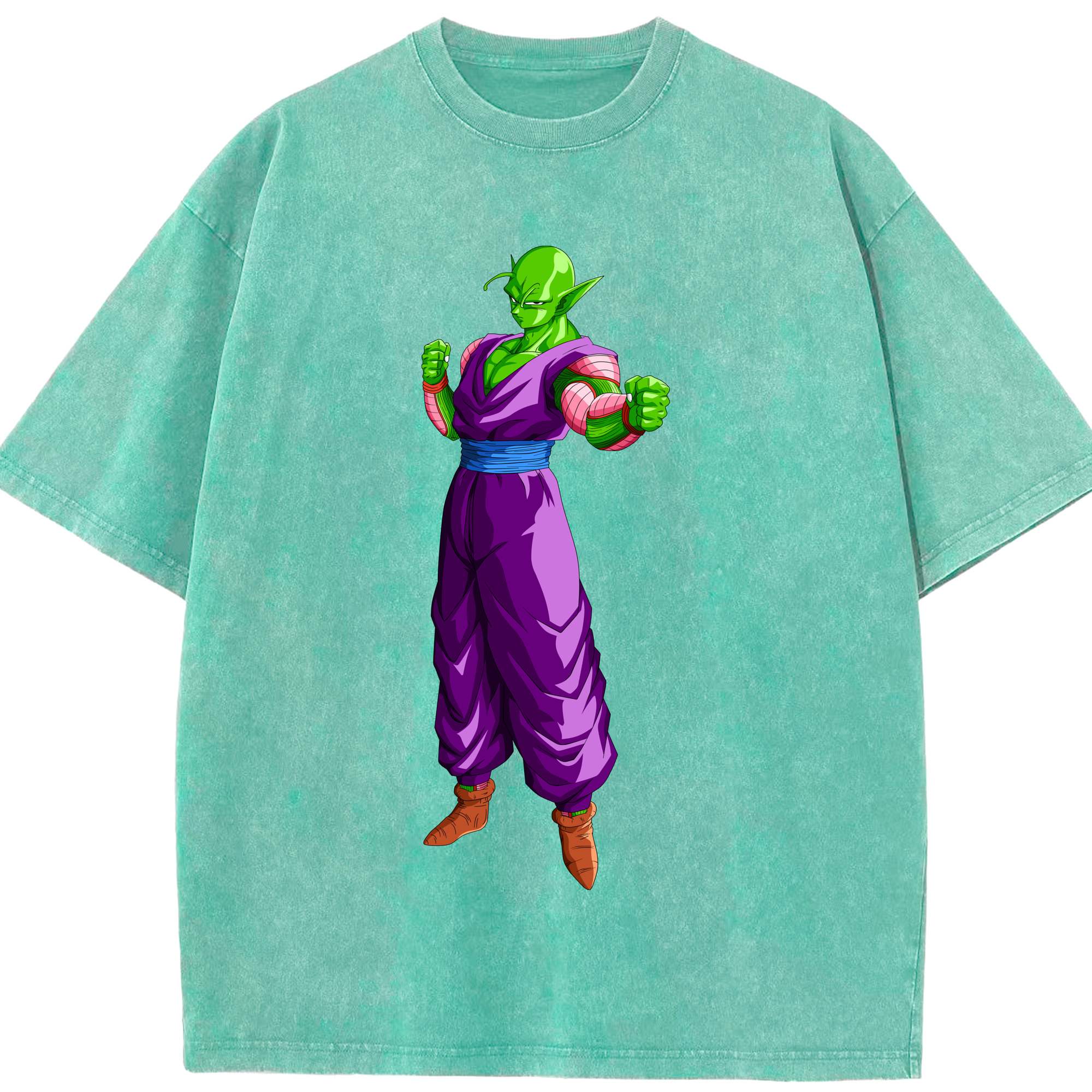 （画像用） ドラゴンボール ピッコロ DRAGON BALL Piccolo 綿100% ヴィンテージ風 半袖Tシャツ（フロントプリント）